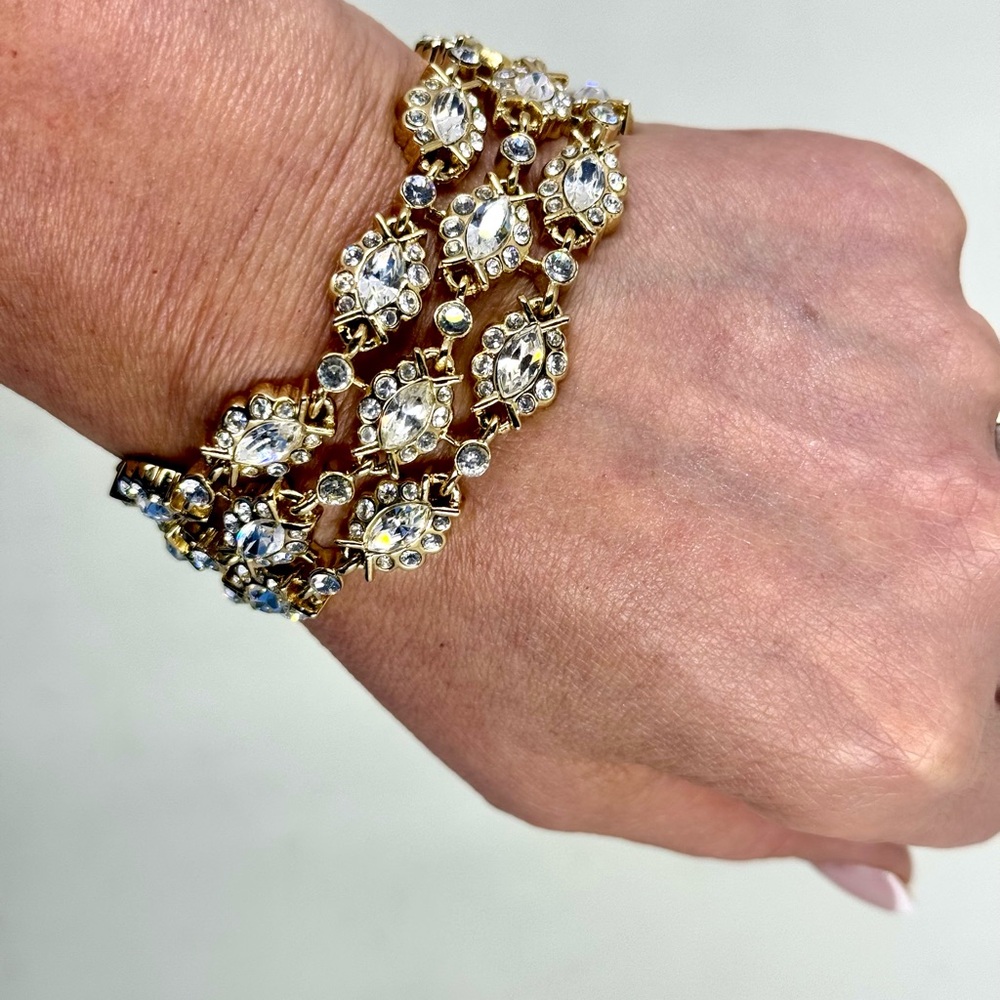 Extremely Rare Luxurious Vintage Givinchy Crystal Bracelet